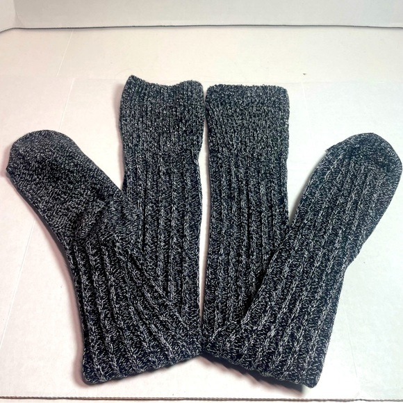 BNWOT Nordstrom Knee/OTK high sock Silver, Black, Gray regular 9-11 women’s - Picture 7 of 8